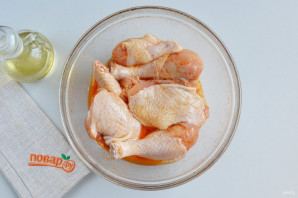 Вкусная жареная курица Вкусная жареная курица