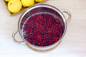 Варенье из клюквы и яблок