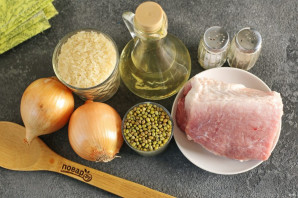 Каша с машем, рисом и мясом