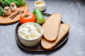 Диетические бутерброды на завтрак