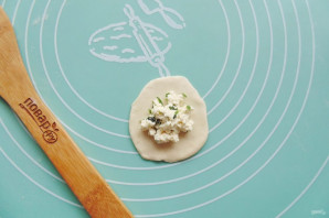 Вареники с творогом и шпинатом