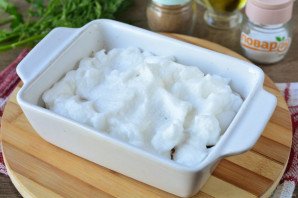 "Курица под снегом" в духовке