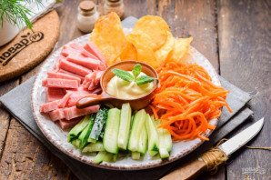 Салат "Огород" с чипсами