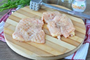 "Курица под снегом" в духовке