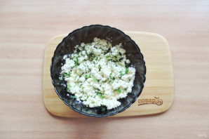 Вареники с творогом и шпинатом