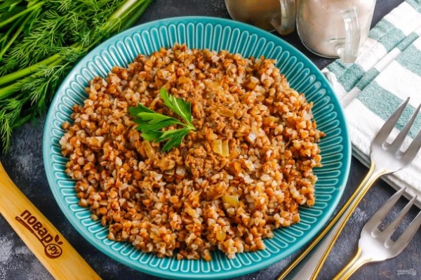 Гречка с тунцом Гречка с тунцом