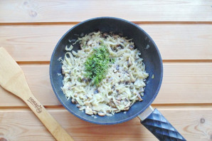 Пирог с капустой и грибами