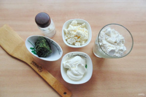 Вареники с творогом и шпинатом