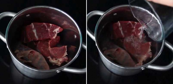 
Тушёная говядина с овощами, ооочень вкусное мясо с луком и морковью	