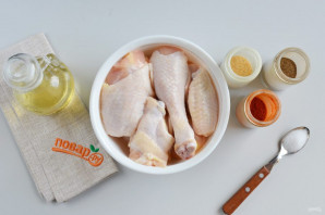 Вкусная жареная курица Вкусная жареная курица