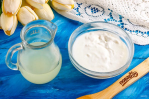 Домашняя сметана из козьего молока Домашняя сметана из козьего молока