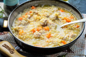 Ячневая каша с мясом Ячневая каша с мясом