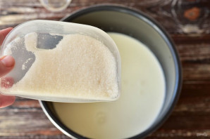 Молочный рисовый суп в мультиварке