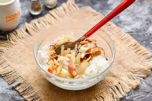 Редька со шкварками