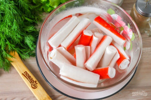 Фаршированные крабовые палочки