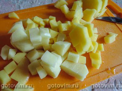 Сырный суп с колбасой