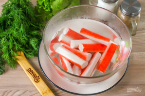 Фаршированные крабовые палочки