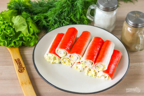 Фаршированные крабовые палочки