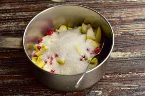 Варенье из яблок и калины