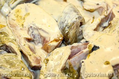 Налим в горчичном соусе, запеченный в духовке Налим в горчичном соусе, запеченный в духовке