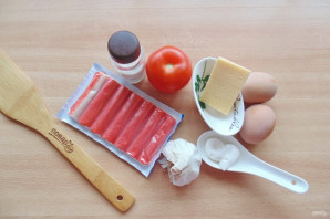 Салат с крабовыми палочками за 5 минут