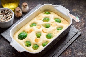 Пирог с брюссельской капустой