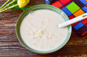 Молочный рисовый суп в мультиварке