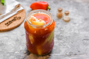 Перец фаршированный рисом на зиму