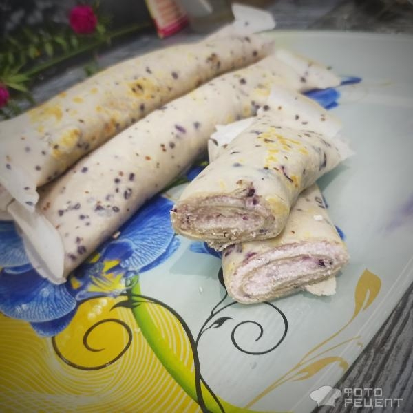 Рецепт: Блины из черной смородины - Космическое наслаждение. Супер вкусные и необычные блины