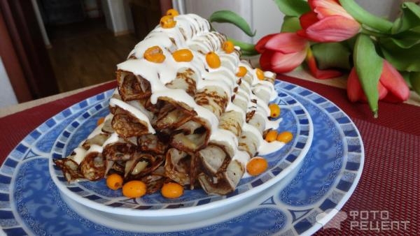 Рецепт: Блины на Масленицу - Блины на Масленицу должны радовать глаз!