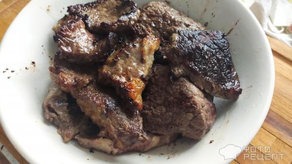 Рецепт: Говядина тушеная - с картофелем, белыми грибами и молоком