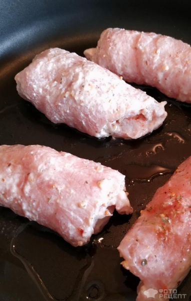 Рецепт: Крученики или мясные пальчики - с разными начинками