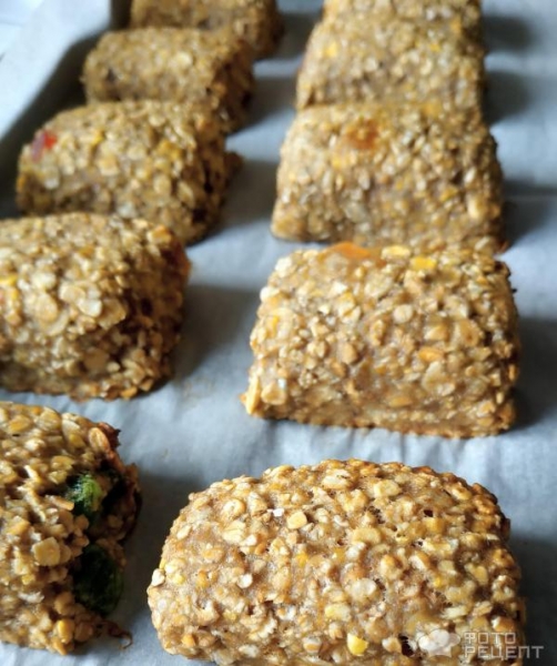 Рецепт: Печенье постное - праздник вкуса без сахара, муки и масла.