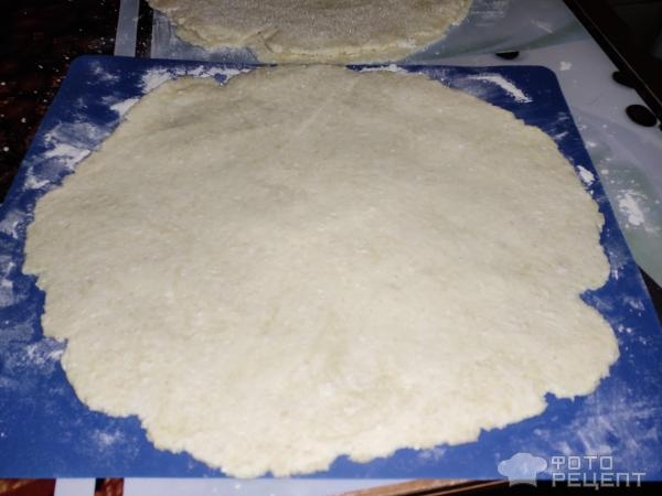 Рецепт: Печенье с творогом - Слоистое.