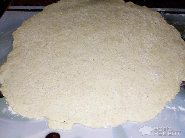 Рецепт: Печенье с творогом - Слоистое.