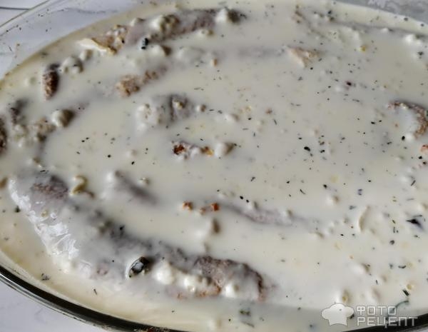 Рецепт: Пирог из блинных рулетов - с куриной печенью