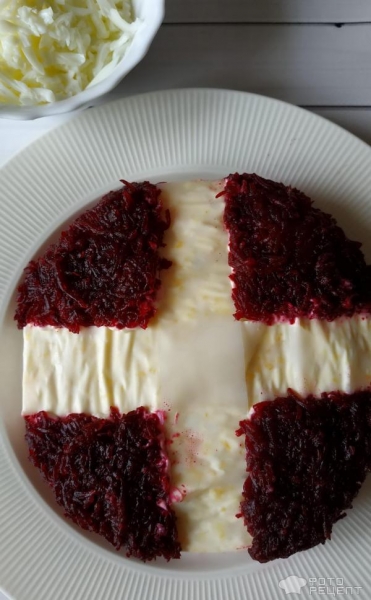 Рецепт: Салат "Генеральский" - в праздничном оформлении