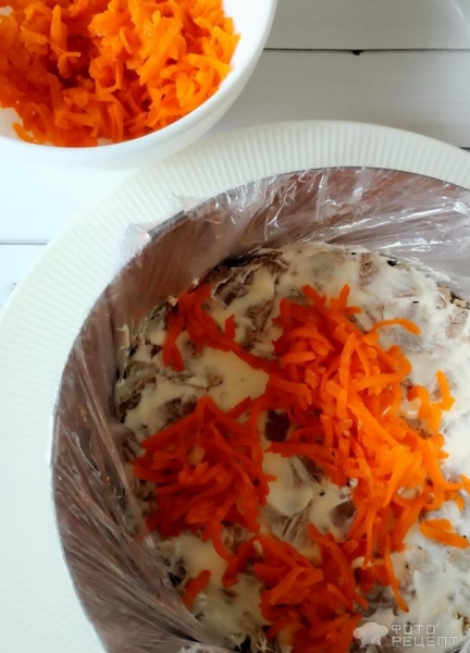 Рецепт: Салат "Генеральский" - в праздничном оформлении