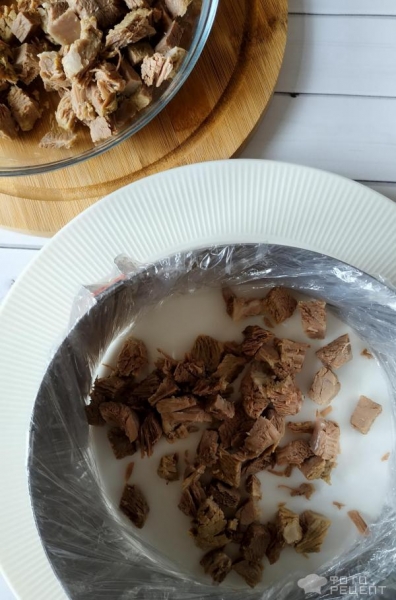 Рецепт: Салат "Генеральский" - в праздничном оформлении