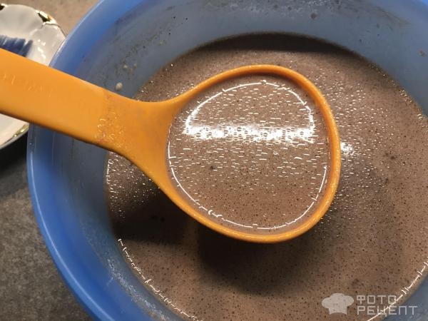 Рецепт: Шоколадные блины с творогом - нежные, ванильно-шоколадные