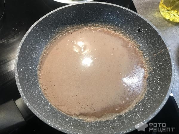 Рецепт: Шоколадные блины с творогом - нежные, ванильно-шоколадные