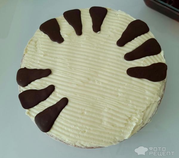 Рецепт: Торт "Кошечка" на день рождения девочке - Бисквитный торт "Кошечка" с масляным кремом и черешней. И кексы "Кошачьи лапки".