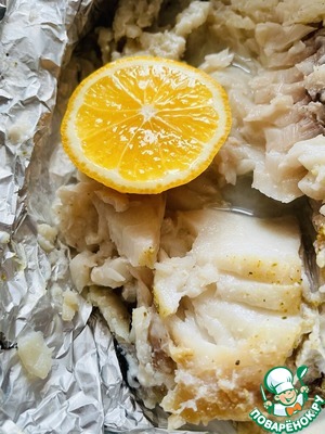 Рыба в собственном соку в фольге