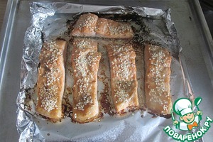 Запеченный лосось в соусе унаги