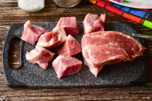 Шашлык из свинины в духовке на шпажках Шашлык из свинины в духовке на шпажках