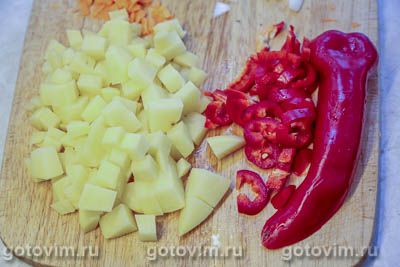 Суп из говядины с картофелем и чипетками