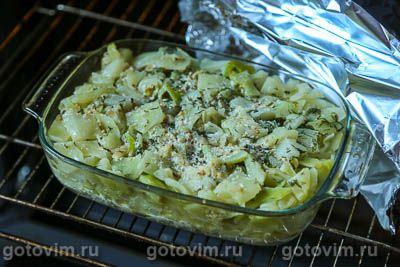 Капуста в молоке в духовке