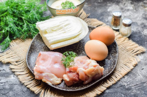 Салат из пекинской капусты с курицей Салат из пекинской капусты с курицей