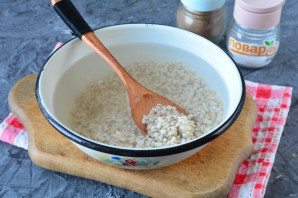 Перловка с куриной печенью