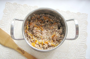 Гречневая каша с паштетом Гречневая каша с паштетом